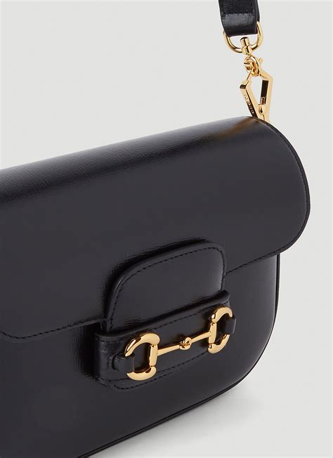 gucci horsebit 1955 mini bag black|Gucci Horsebit 1955 shoulder bag.